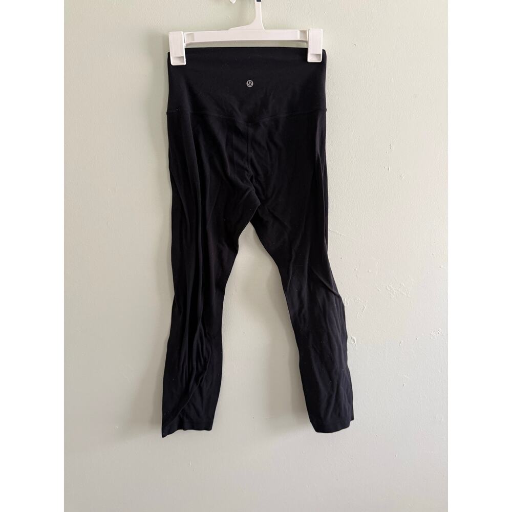 Lululemon | Black High Waist Align Leggings Cropped 23” Activewear Workout - Picture 6 of 11